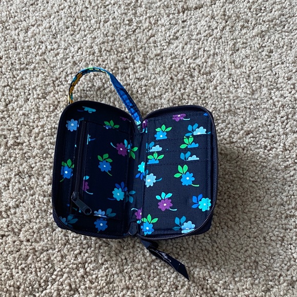 Vera Bradley Midnight Blues Zippered Wallet Wristlet - Picture 5 of 6